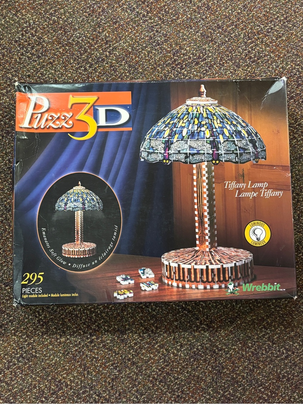 Tiffany lamp puzz-3D lights up